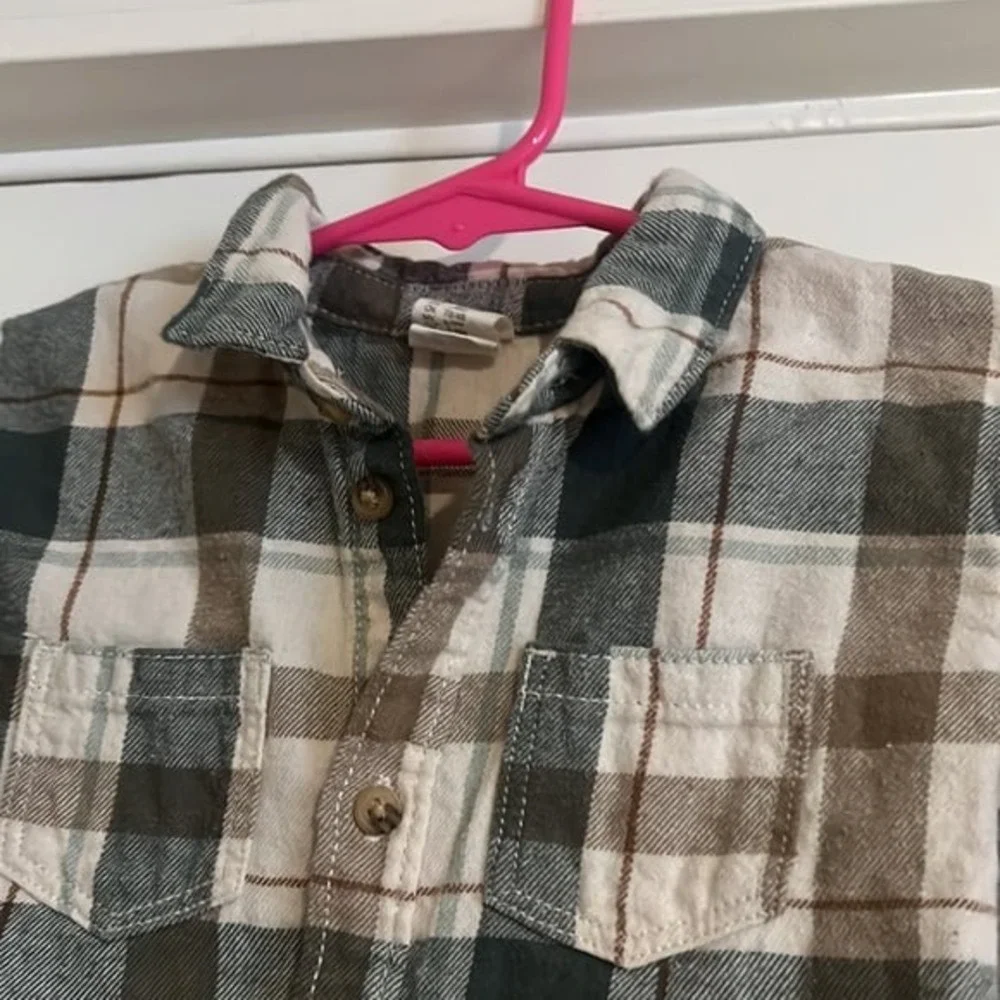$8 ADD ON H&M Baby Boy Plaid Button Down Janie and Jack Zara Baby Gap‎ Old Navy